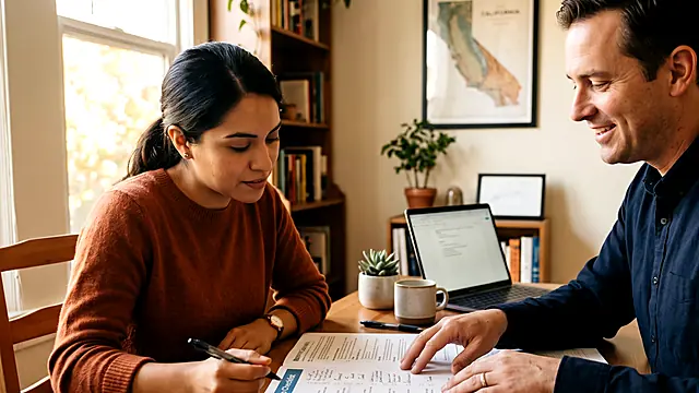Buyer reviewing a preapproval letter before shopping in California