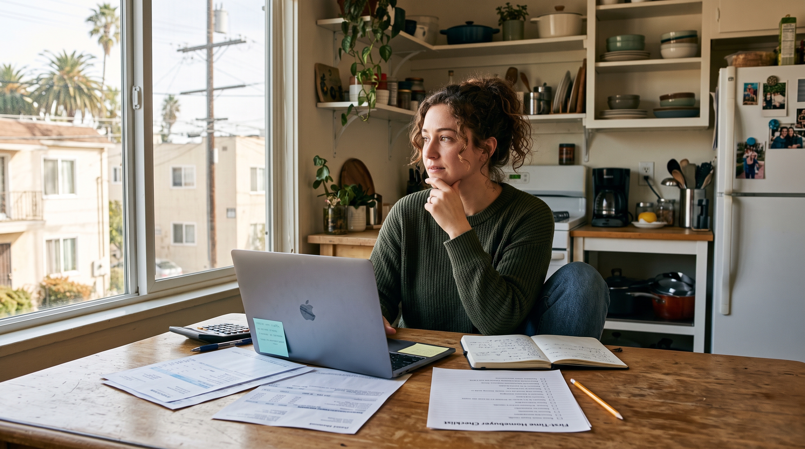 California renter researching first-time home buyer down payment assistance and preapproval letter options